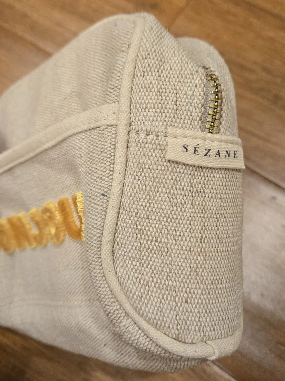 Sezane Boujour Jute Beauty Case